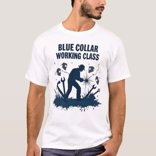 Blue Collar Working Class – T-shirt voor lascadeau (Voorkant)