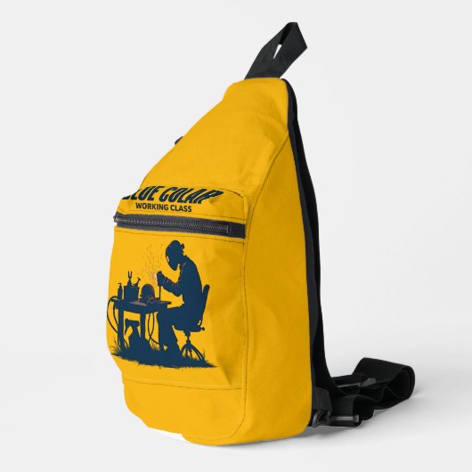 Blue Collar Working Class Welding Pride Sling Bag (Rechterhoek)