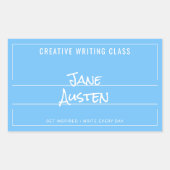 Blue College Compositie Notitieboek Label (Voorkant)