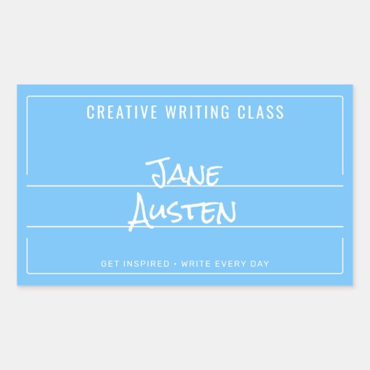 Blue College Compositie Notitieboek Label (Voorkant)