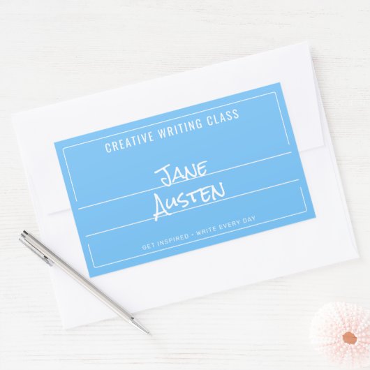 Blue College Compositie Notitieboek Label (Envelop)