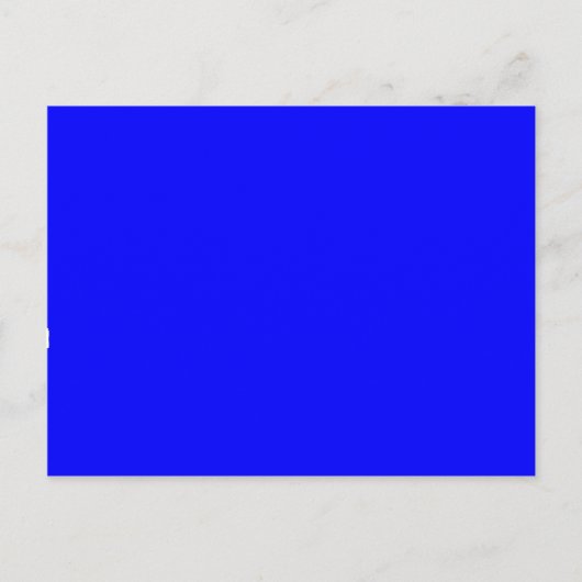 Blue Color Gepersonaliseerd Designer Briefkaart (Voorkant)