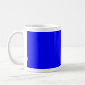 Blue Color Gepersonaliseerd Designer Koffiemok (Links)