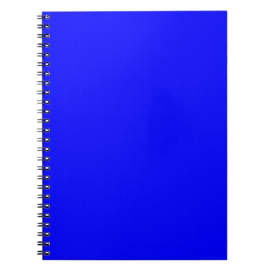 Blue Color Gepersonaliseerd Designer Notitieboek (Voorkant)