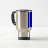 Blue Color Gepersonaliseerd Designer Reisbeker (Voorkant links)