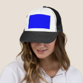 Blue Color Gepersonaliseerd Designer Trucker Pet (In situ)