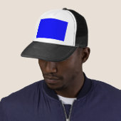 Blue Color Gepersonaliseerd Designer Trucker Pet (In situ)