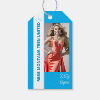 Blue Color Pop Custom Photo Labels Cadeaulabel