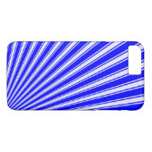 Blue Color Stripe Funky Patroon Case-Mate iPhone Case (Achterkant (Horizontaal))