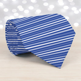 Blue Color Stripes Necktie Stropdas