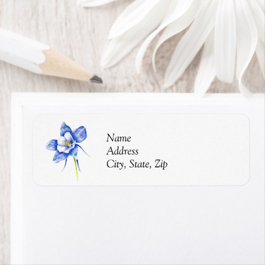 Blue Columbine Etiket (Insitu)