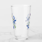 Blue Columbine Garden Hummingbird Glas (Links)