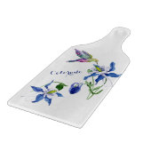 Blue Columbine Garden Hummingbird Snijplank (Hoek)