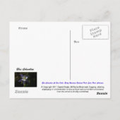 Blue Columbine op Herfsten van Fern Briefkaart (Achterkant)