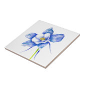 Blue Columbine Tegeltje (Zijkant)