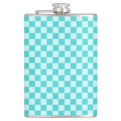 Blue Combination Classic Checkerboard door STaylor Heupfles (Voorkant)
