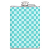 Blue Combination Classic Checkerboard door STaylor Heupfles (Achterkant)