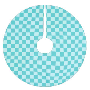 Blue Combination Classic Checkerboard door STaylor Kerstboom Rok
