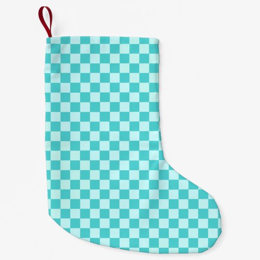 Blue Combination Classic Checkerboard door STaylor Kleine Kerstsok (Voorkant)
