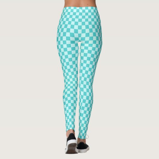 Blue Combination Classic Checkerboard door STaylor Leggings (Achterkant)