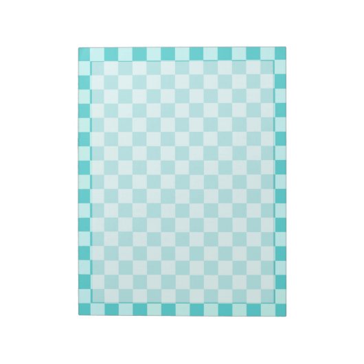 Blue Combination Classic Checkerboard door STaylor Notitieblok (Linkerzijde)