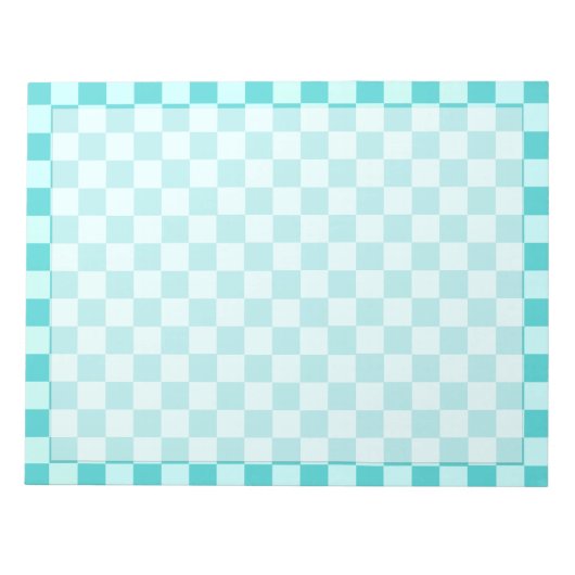 Blue Combination Classic Checkerboard door STaylor Notitieblok (Voorkant)