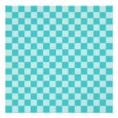 Blue Combination Classic Checkerboard door STaylor Poster (Voorkant)