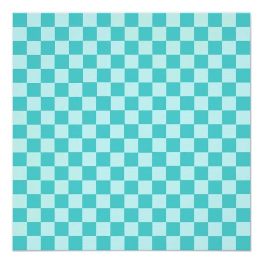 Blue Combination Classic Checkerboard door STaylor Poster (Voorkant)