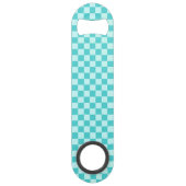 Blue Combination Classic Checkerboard door STaylor Speed Flessenopener (Voorkant)