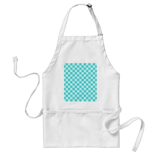 Blue Combination Classic Checkerboard door STaylor Standaard Schort (Voorkant)