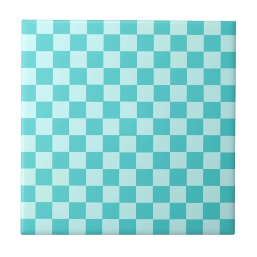 Blue Combination Classic Checkerboard door STaylor Tegeltje (Voorkant)