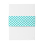 Blue Combination Classic Checkerboard door STaylor Uitnodigingen Wikkel (Achterkant Voorbeeld)