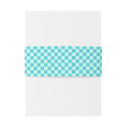 Blue Combination Classic Checkerboard door STaylor Uitnodigingen Wikkel (Achterkant Voorbeeld)