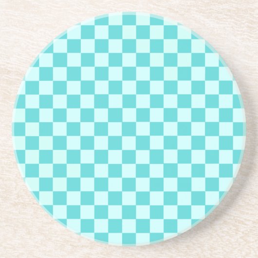 Blue Combination Classic Checkerboard door STaylor Zandsteen Onderzetter (Voorkant)
