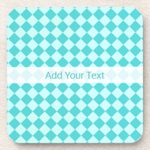 Blue Combination Diamond Pattern van Shirley Taylo Bier Onderzetter