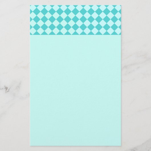 Blue Combination Diamond Pattern van Shirley Taylo Briefpapier (Voorkant)