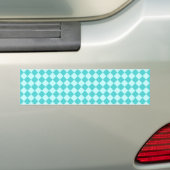Blue Combination Diamond Pattern van Shirley Taylo Bumpersticker (Op auto)
