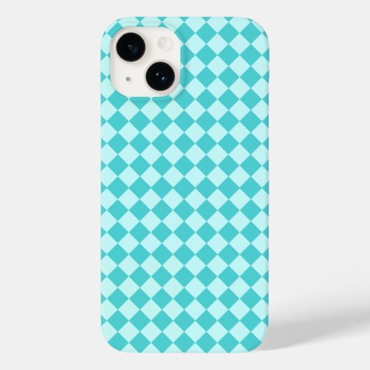 Blue Combination Diamond Pattern van Shirley Taylo Case-Mate iPhone Case (Achterkant)