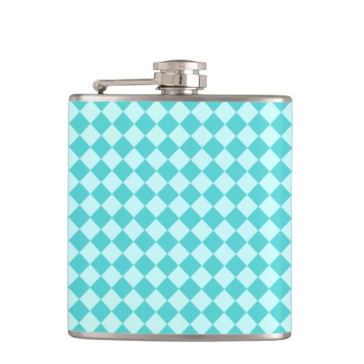 Blue Combination Diamond Pattern van Shirley Taylo Heupfles (Voorkant)