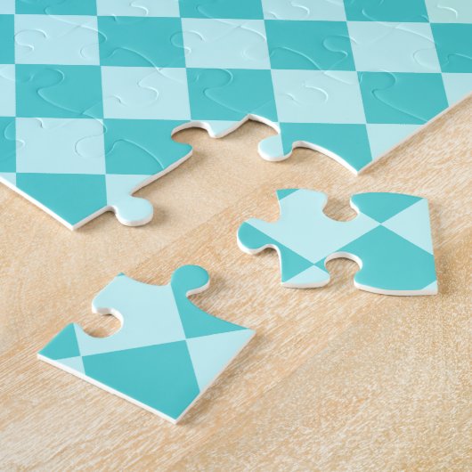 Blue Combination Diamond Pattern van Shirley Taylo Legpuzzel (Zijkant)