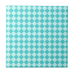 Blue Combination Diamond Pattern van Shirley Taylo Tegeltje