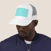 Blue Combination Diamond Pattern van Shirley Taylo Trucker Pet (In situ)