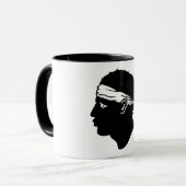 Blue Combo Mok met vlag van Corsica (Voorkant links)