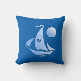 Blue Comedy en Tragedie Theater Sailboot Kussen
