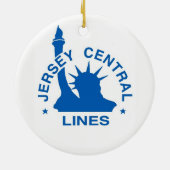 Blue Comet Steam-locomotief Keramisch Ornament (Achterkant)