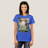 Blue Comic UFO Vrouwen T-shirt (Voorkant volledig)