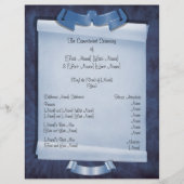 Blue Commitment Ceremony Custom 2 Sided Program (Voorkant)