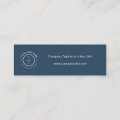 Blue Company Logo Drink Voucher | Zakelijk eveneme Mini Visitekaartje (Achterkant)