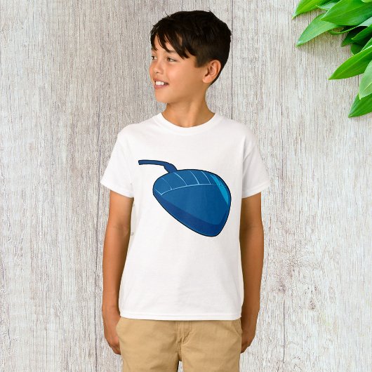 Blue Computer Mouse Boys T-shirt