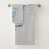 Blue Conch Shell Bad Handdoek (Insitu)